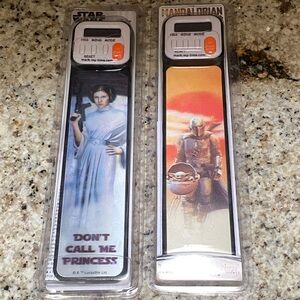 Star Wars Bookmark Reading Timer Set Princess Leia & Mandalorian Baby Yoda NEW